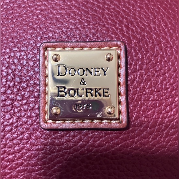 Dooney & Bourke Red and Brown Leather Hobo - Picture 9 of 15